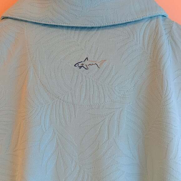Greg Norman Women's Sleeveless Golf Dress Aqua Blue Leaf Quarter Zip Size M - Picture 7 of 10